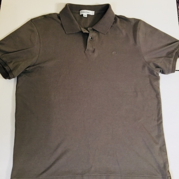 Calvin Klein Men's Polo Shirt Gray - Picture 5 of 6